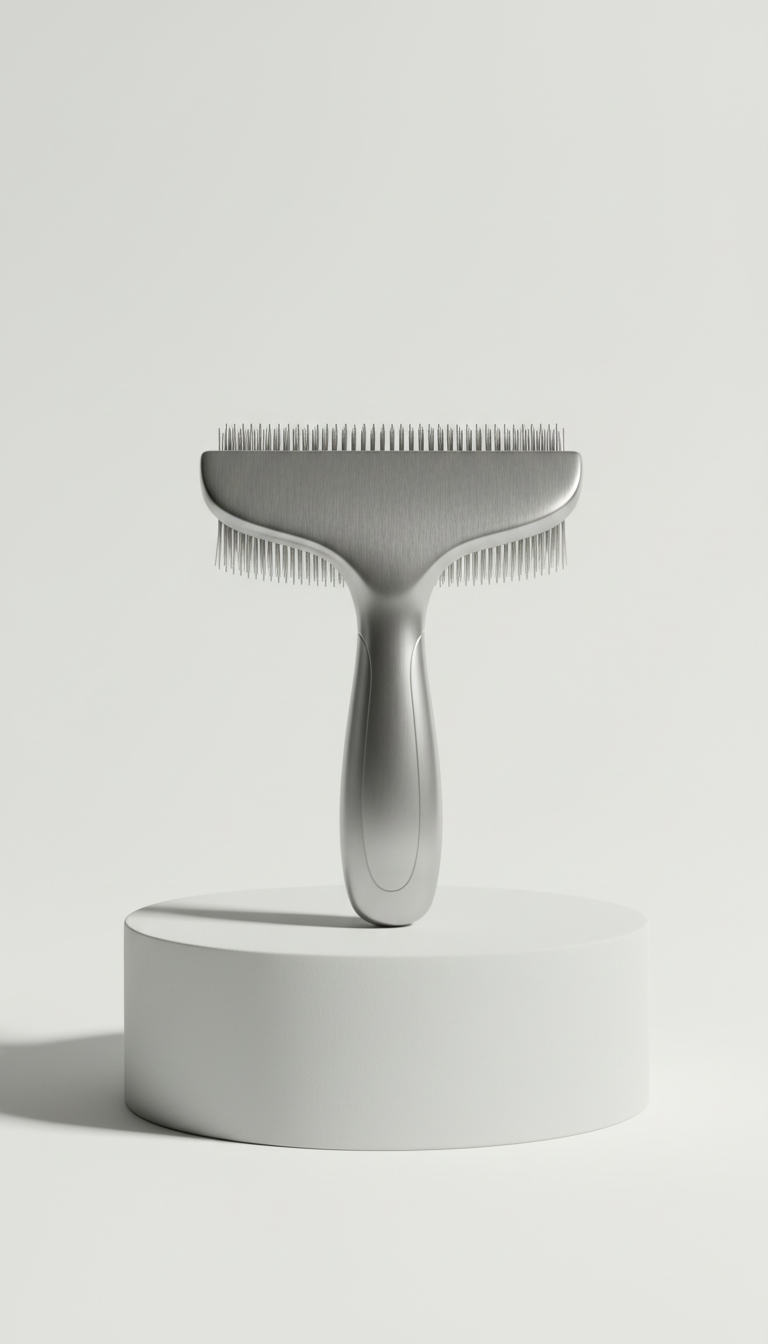 Kit de grooming con cepillo de madera